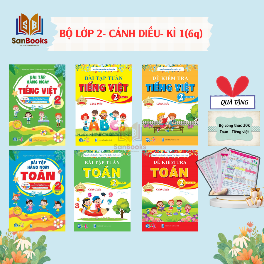 Ảnh Sách - Bài tập hàng ngày, Bài tập tuần, Đề Kiểm Tra Toán và Tiếng Việt Lớp 2 - Học Kì 1,2 - Cánh Diều (Lẻ Tuỳ chọn) 4