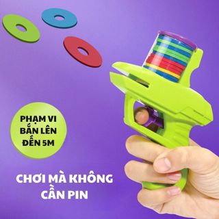 Đồ Chơi Súng Bắn Đĩa Bay Chong Chóng Cho Bé, Súng Đồ Chơi An Toàn Cho Bé Trai Bé Gái Thỏa Sức Vui Đùa Giải Trí 89105