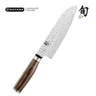 Dao bếp Nhật cao cấp Shun Premier Santoku - Dao thái đa năng thép Damascus TDM0702 (178mm)