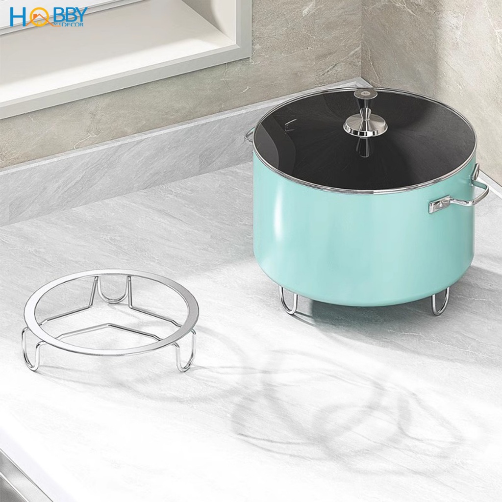 Rế lót nồi xoong đĩa khi nấu hình tròn inox 304 hobby home decor RN3