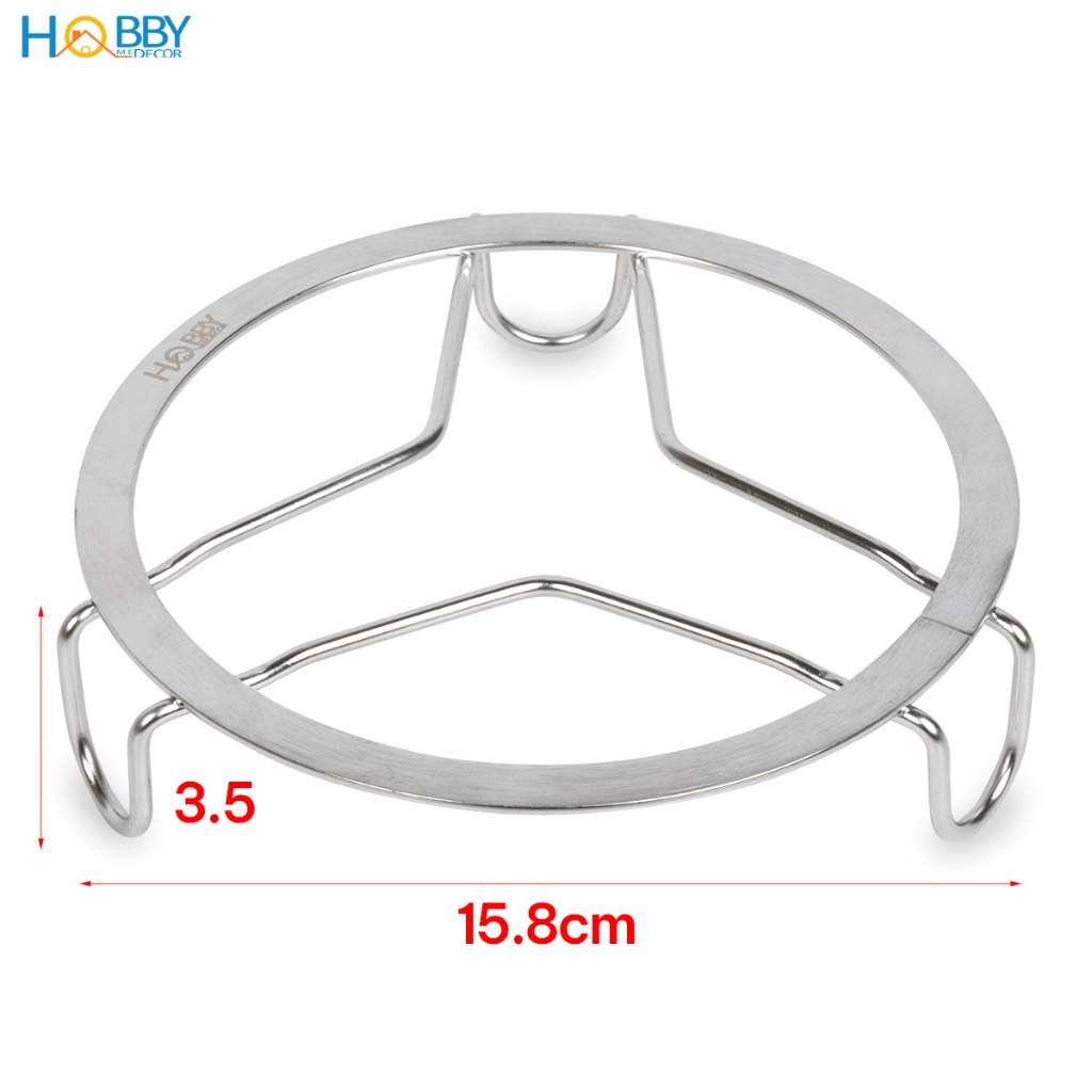Rế lót nồi xoong đĩa khi nấu hình tròn inox 304 hobby home decor RN3