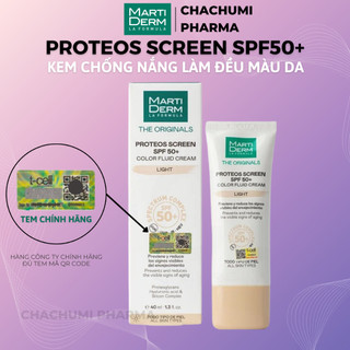 [Hàng công ty] Kem Chống Nắng MartiDerm The Originals Proteos Screen SPF50+ Fluid Cream