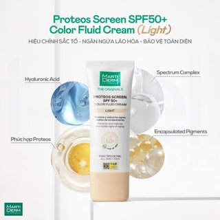 [Hàng công ty] Kem Chống Nắng MartiDerm The Originals Proteos Screen SPF50+ Fluid Cream