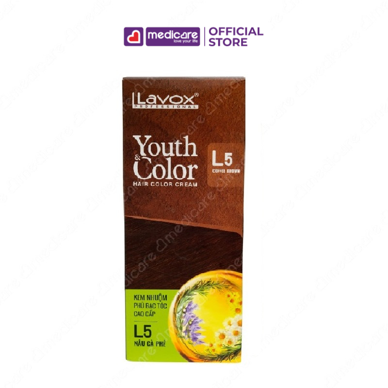 Nhuộm tóc phủ bạc LAVOX 60ml