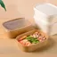 Tô Giấy Kraft HÌNH CHỮ NHẬT Đựng Thực Phẩm, Bún, Phở 750ml/1000ml kèm Nắp - Tổng Kho Hải Hạnh