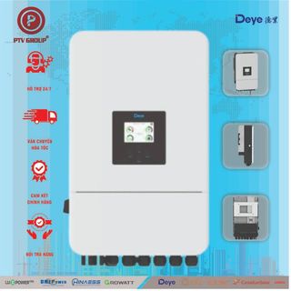 Inverter Deye 5Kw 6Kw  8Kw 1 Pha I Biến Tần Hybrid | PTV GROUP | Bảo Hành 5 Năm