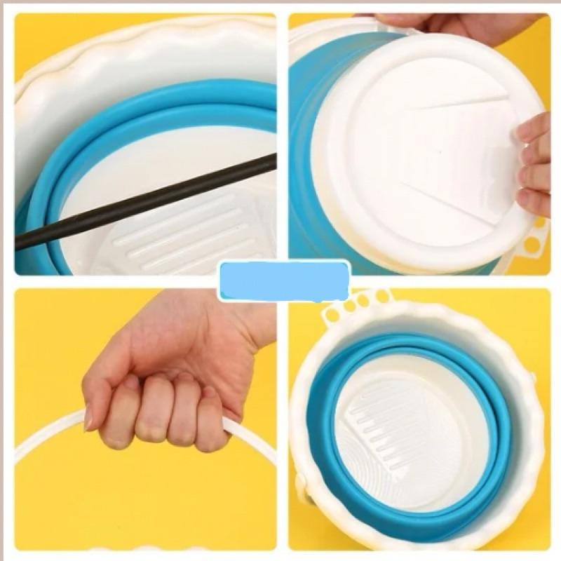 Xô đựng bút rửa Xô rửa cọ sợ Silicon có thể gập lại, Máy giặt cọ sơn cầm tay chất lượng cao