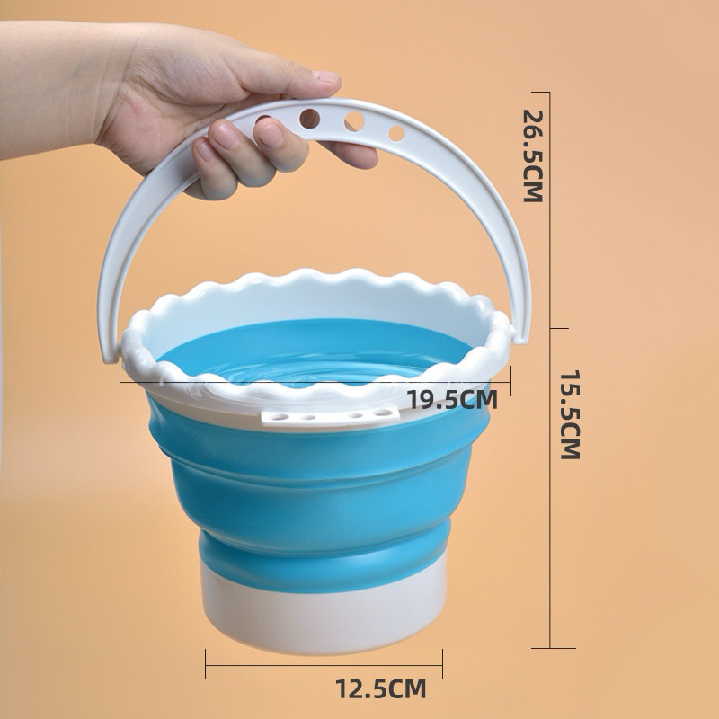 Xô đựng bút rửa Xô rửa cọ sợ Silicon có thể gập lại, Máy giặt cọ sơn cầm tay chất lượng cao