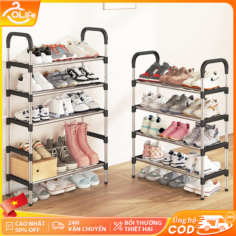 𝐎𝐥𝐢𝐟𝐞 Kệ Giày Dép Đa Năng Kệ Để Giày Nhiều Lớp 3-8 Tầng Kệ Để Giày Dép Dễ Dàng Cài Đặt