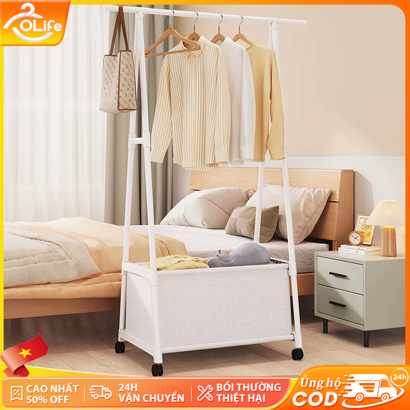 𝐎𝐥𝐢𝐟𝐞 Treo Quần Áo Loại A Kệ Treo Quần Áo Phòng Ngủ Đơn Giản Sào Treo Quần Áo Di Chuyển Dễ Dàng