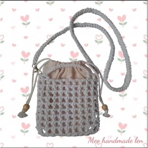 Túi lưới đeo chéo M3 - handmade len - crochet