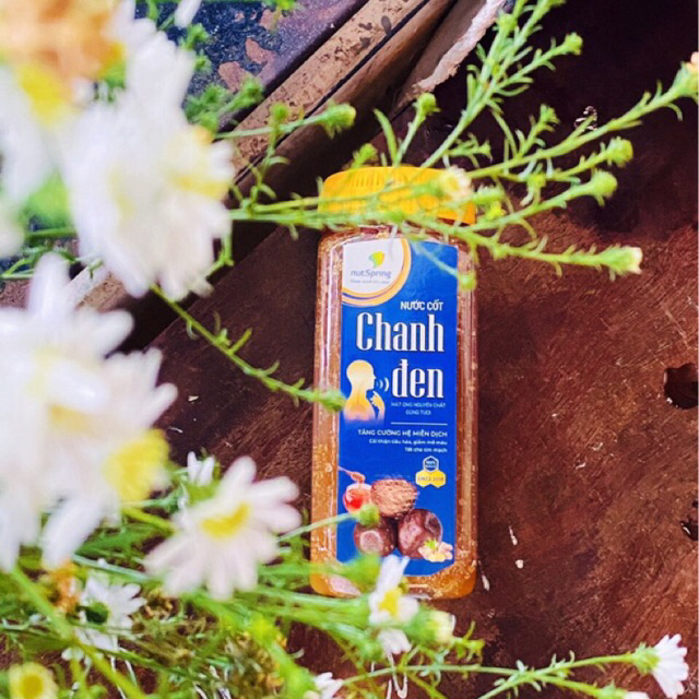 Nước Cốt Chanh Đen Ủ Muối 5 Năm Mật Ong Gừng (600gam)