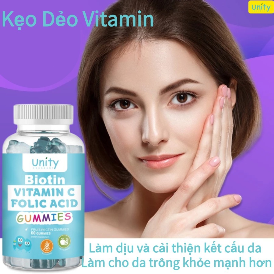 Unity Viên Nang Vitamin Biotin với Collagen & Keratin cho Tóc khỏe Móng ...