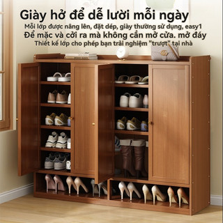 Tủ đựng giày nhiều tầng tủ để giày dép gỗ tại cửa hộ gia đình kệ giày tủ giày thông minh tủ giày gỗ