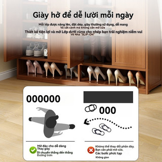Tủ đựng giày nhiều tầng tủ để giày dép gỗ tại cửa hộ gia đình kệ giày tủ giày thông minh tủ giày gỗ