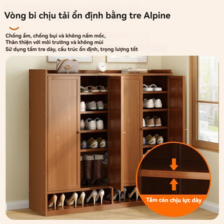 Tủ đựng giày nhiều tầng tủ để giày dép gỗ tại cửa hộ gia đình kệ giày tủ giày thông minh tủ giày gỗ