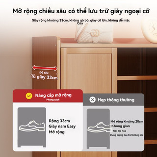Tủ đựng giày nhiều tầng tủ để giày dép gỗ tại cửa hộ gia đình kệ giày tủ giày thông minh tủ giày gỗ