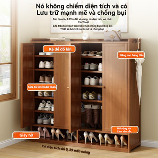 Tủ đựng giày nhiều tầng tủ để giày dép gỗ tại cửa hộ gia đình kệ giày tủ giày thông minh tủ giày gỗ
