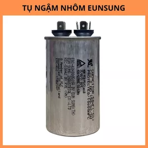 Tụ ngậm nhôm Eunsung chính hãng 10uF - 100uF 450V vỏ nhôm bền bỉ bù công suất máy bơm máy giặt VPE