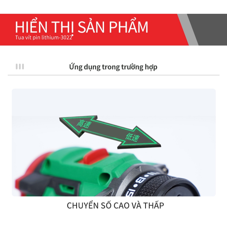 Máy bắn vít TANKMECH TK-3012 không chổi than - Máy chuyên vít  2 pin- máy vít cao cấp
