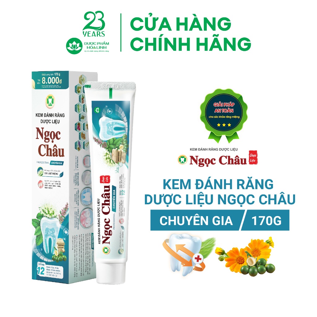Ảnh Kem đánh răng Ngọc Châu chuyên gia 170g 1