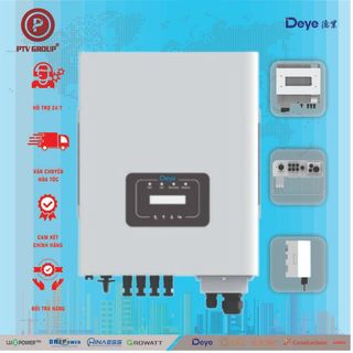 Inverter Deye 3Kw 5Kw 6Kw 8Kw 10Kw 1 Pha I Biến Tần Hòa Lưới Bám Tải | PTV GROUP | Bảo Hành 5 Năm