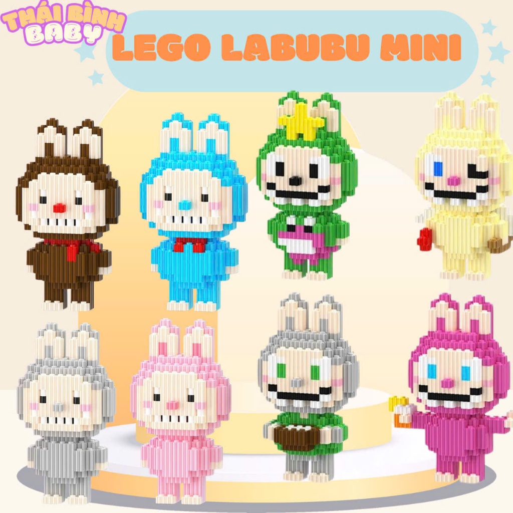 Mô hình lắp ráp LABUBU-Đồ chơi xếp hình LABUBU cho bé.Đồ chơi lắp ráp ...