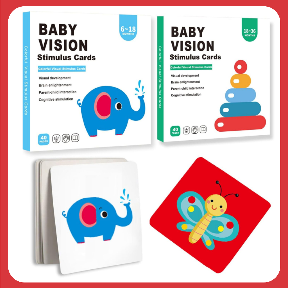 Bộ Card Kích Thích Thị Giác Cho Bé, Đồ Chơi Giúp Giáo Dục Sớm Giúp Trẻ Sơ Sinh Phát Triển Toàn Diện