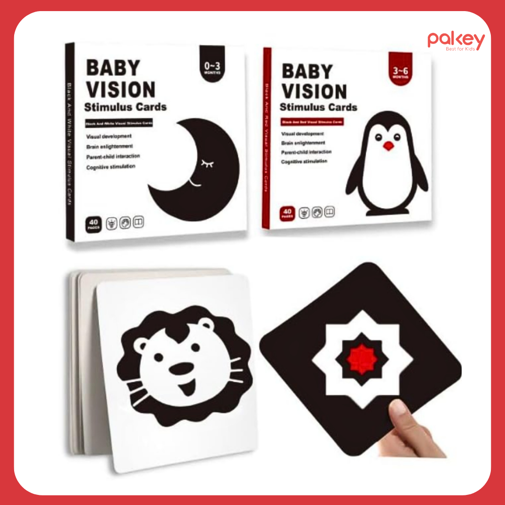 Bộ Card Kích Thích Thị Giác Cho Bé, Đồ Chơi Giúp Giáo Dục Sớm Giúp Trẻ Sơ Sinh Phát Triển Toàn Diện