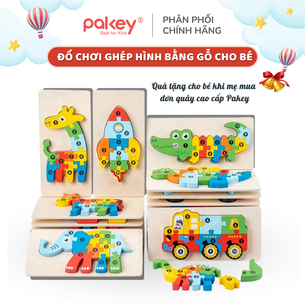 [QUÀ TẶNG KO BÁN] Bộ Đồ Chơi Xếp Hình Bằng Gỗ, Đồ Chơi Giáo Dục Sớm Phát Triển Toàn Diện Đa Dạng Hình Ngộ Nghĩnh