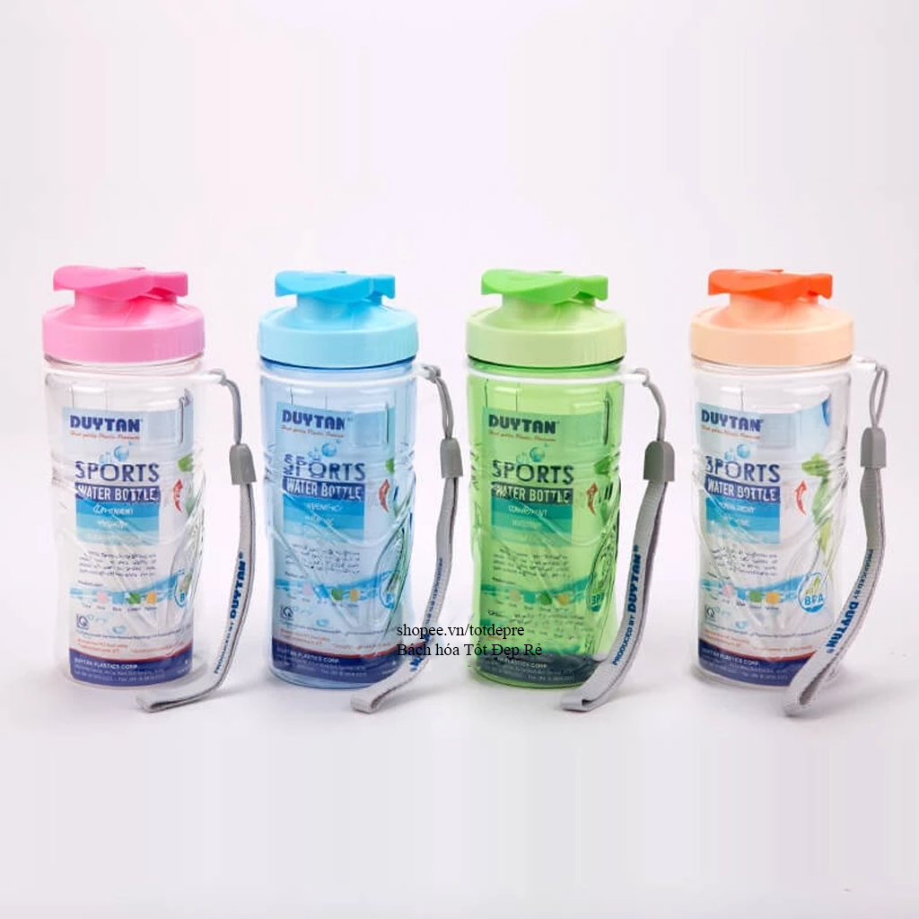 Bình nước thể thao nhựa Duy Tân / Song Long có dây xách dung tích 350ml 500ml 700ml