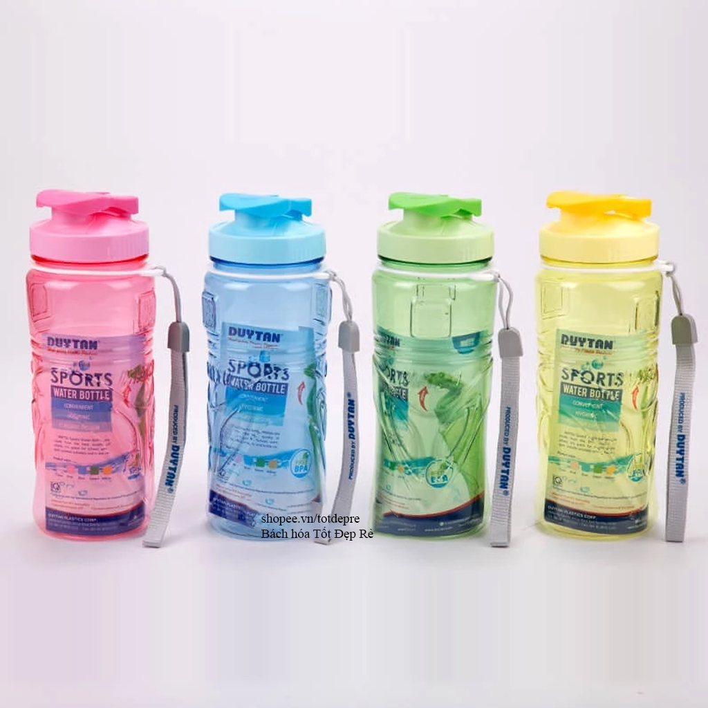 Bình nước thể thao nhựa Duy Tân / Song Long có dây xách dung tích 350ml 500ml 700ml