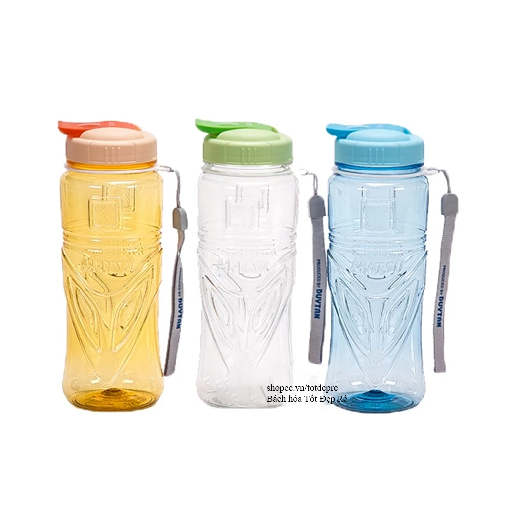 Bình nước thể thao nhựa Duy Tân / Song Long có dây xách dung tích 350ml 500ml 700ml