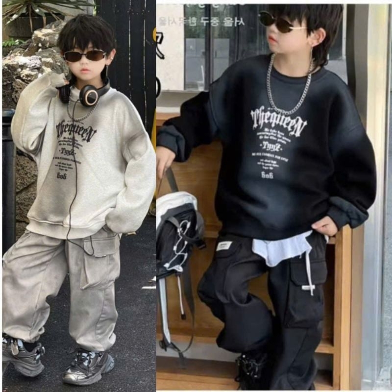 Áo nỉ hoodie LÓT LÔNG KẺ  cho bé hàng QCCC size từ 20-45kg ( cao dưới 1m45)