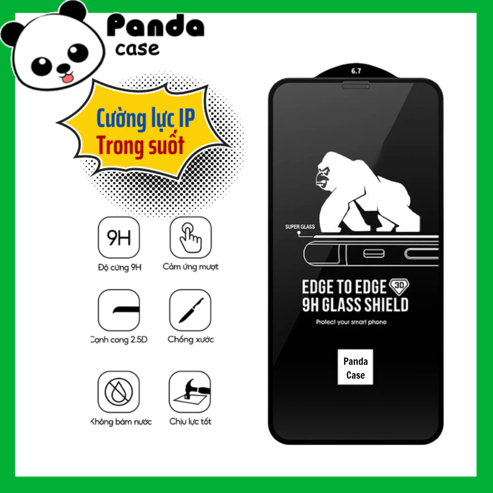 Kính Cường Lực iPhone KK Bảo Vệ Full Màn 6/6s/7/8/x/xs/xr/xsmax/11/12/13/14/15/plus/pro/promax - Pan