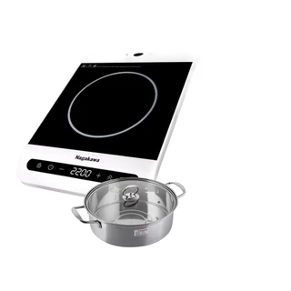 Bếp điện từ Nagakawa NAG0712, công suất 2200W, điều hướng 2 phía, có khóa an toàn, bảo hành 12 tháng