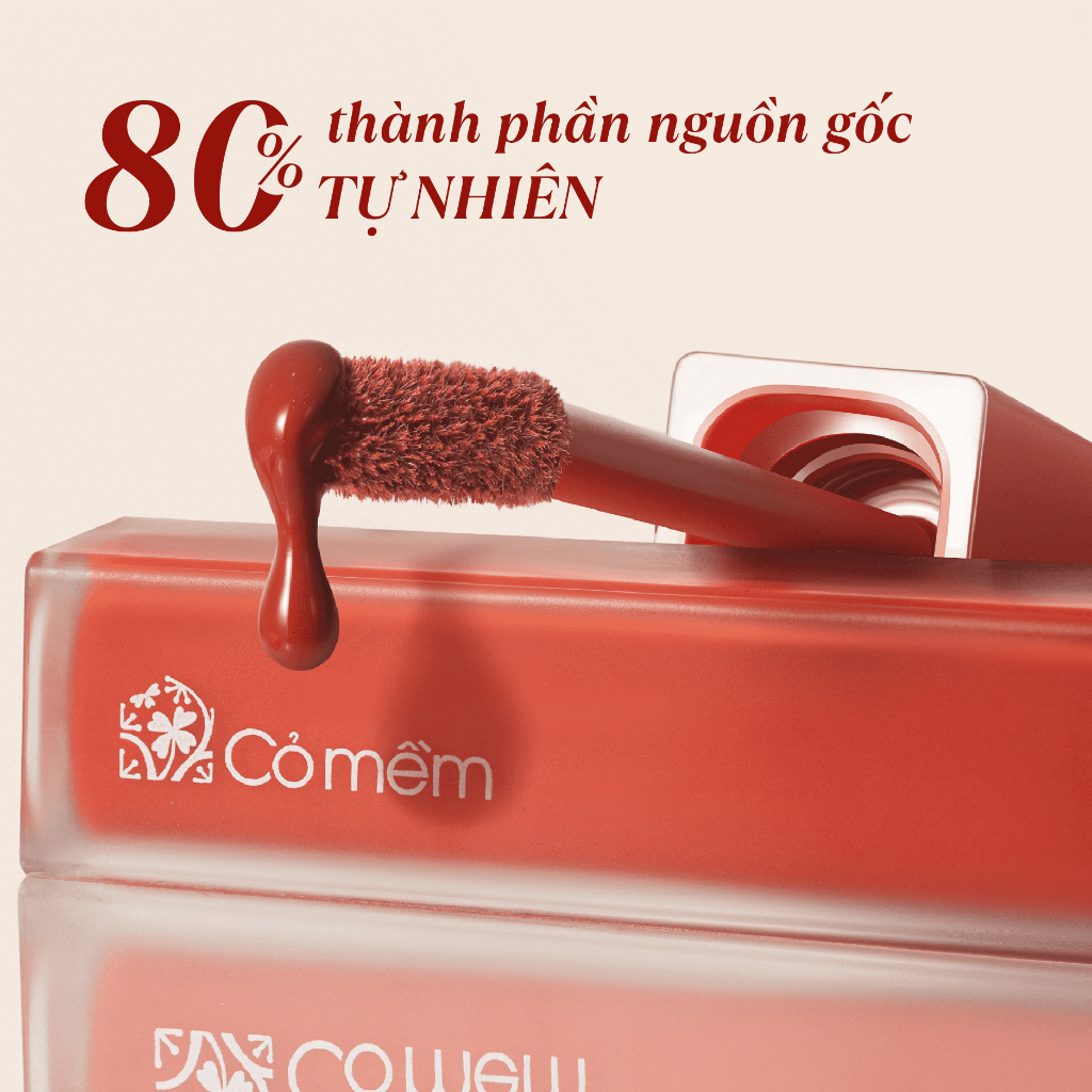 Ảnh Son Kem Nhung Lì Mượt Không Silicone Cỏ Mềm Bền Màu An Toàn Từ Thiên Nhiên 5g 4