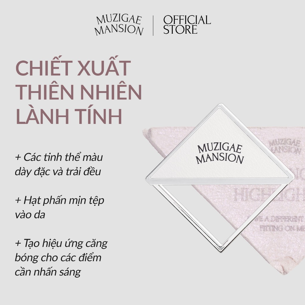 Phấn Má Tạo Khối Muzigae Mansion Fitting Highlighter Mịn Lì Căng Bóng, Bắt Sáng Chuẩn Hàn 5g