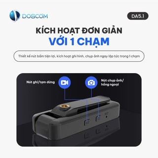 Camera 4G Mini Doscom DA5.1 Full HD 1296P Góc Siêu Rộng, Hỗ Trợ Tầm Nhìn Đêm - Tặng Kèm Sim 4G