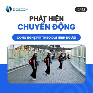 Camera 4G Mini Doscom DA5.1 Full HD 1296P Góc Siêu Rộng, Hỗ Trợ Tầm Nhìn Đêm - Tặng Kèm Sim 4G