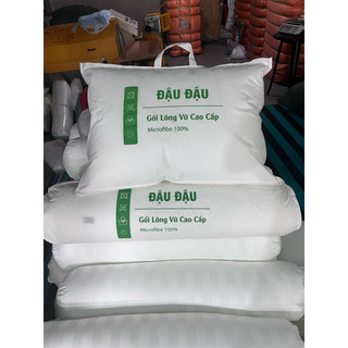 Ruột Gối Ôm 35x100 Cm Gòn Lông Vũ Microfiber, Vải Bọc Cotton Cao Cấp - Hạn Chế Nhức Mỏi Đau Vai Gáy