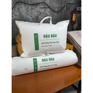 Ruột Gối Ôm 35x100 Cm Gòn Lông Vũ Microfiber, Vải Bọc Cotton Cao Cấp - Hạn Chế Nhức Mỏi Đau Vai Gáy