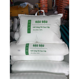 Ruột Gối Ôm 35x100 Cm Gòn Lông Vũ Microfiber, Vải Bọc Cotton Cao Cấp - Hạn Chế Nhức Mỏi Đau Vai Gáy