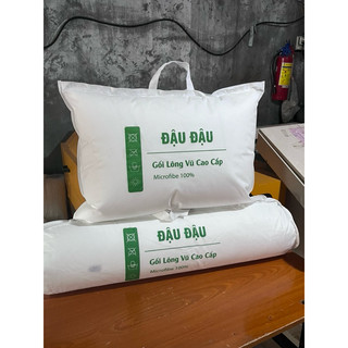 Ruột Gối Ôm 35x100 Cm Gòn Lông Vũ Microfiber, Vải Bọc Cotton Cao Cấp - Hạn Chế Nhức Mỏi Đau Vai Gáy