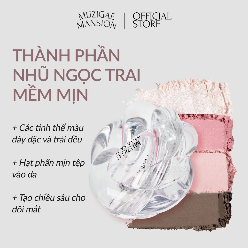 Bảng Phấn Mắt Muzigae Masion Twist Pot Eye Palette 4in1 Bắt Sáng, 20 Màu Đa Chức Năng 4.5g