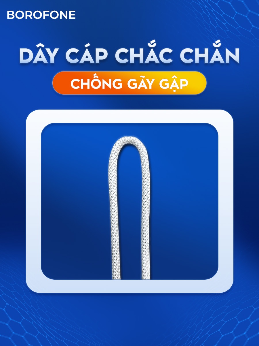 Ảnh Dây sạc nhanh Hoco X56 H-UPF01-GR bọc nylon bện,hỗ trợ dòng sạc 3.0A, PD 20W, dài 1M cho iphone ipad 4