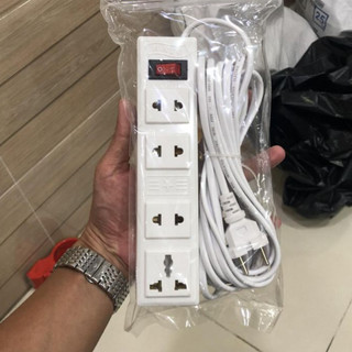 Ổ điện  dây 3m nối dài 4 lỗ cắm chịu nhiệt nối dài công suất 2200W