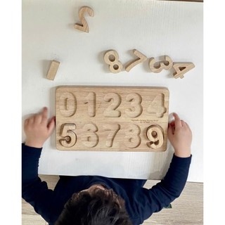 Bảng Số Đếm Gỗ Cho Bé, Đồ Chơi Giáo Dục Tăng Khả Năng Tư Duy Logic, Giúp Bé Phát Triển Chàng Trai Gỗ