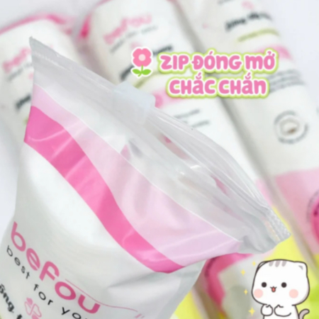 Ảnh Bông Tẩy Trang Befou Best For You Pure Snow Cotton Pad (150 miếng, 234 miếng) 1
