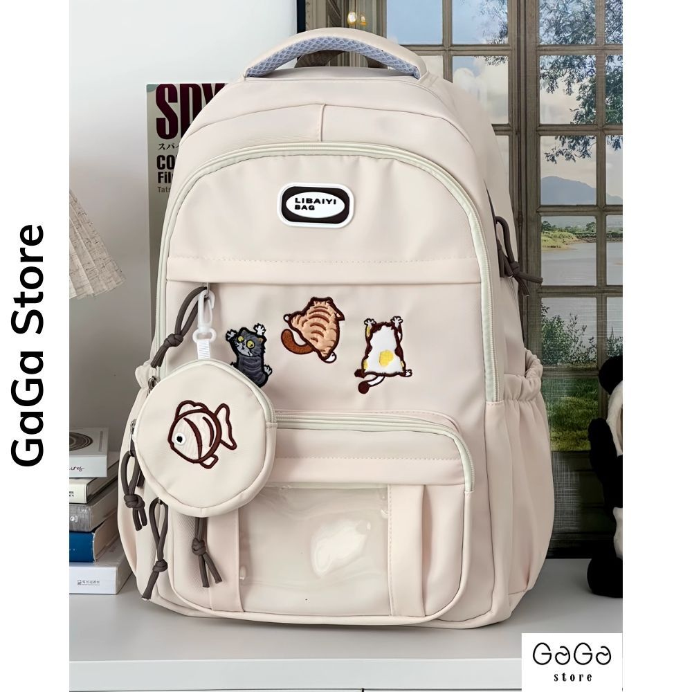 Balo đi học thời trang nam nữ phong cách Ulzzang nhiều ngăn cho học sinh các cấp B794 gagastore